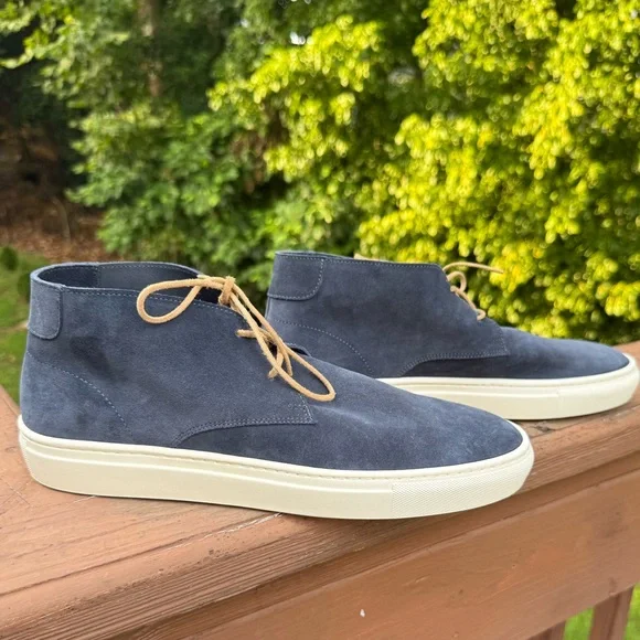 Sid Mashburn Men's Navy Suede Chukka Boots